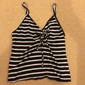striped soaghetti strap top